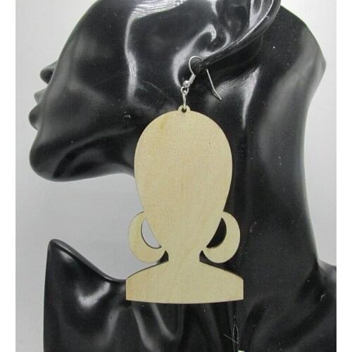 7pairs/lot Unfinished Afro Women Earrings