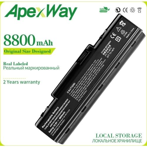 Apexway 8800mAh laptop battery for Acer Aspire 4710 5735 AS07A31 AS07A41 AS07A71 AS07A75 AS2007A BTP-AS4520G LC.BTP00.012 MS2219