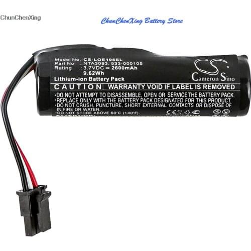 Cameron Sino 2600mAh Battery 533-000105, NTA3083 for Logitech S-0012, UE Boom