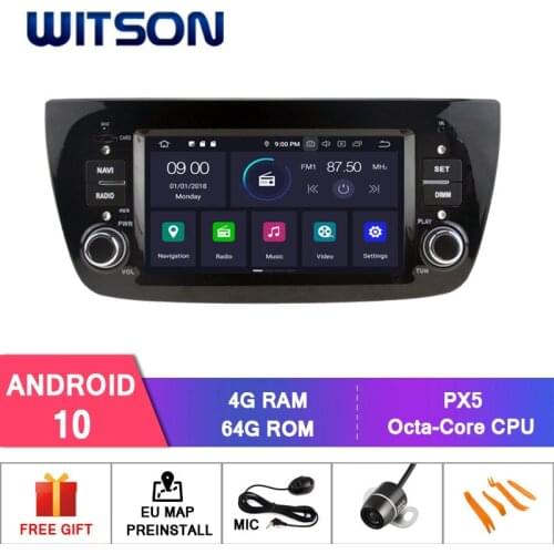 WITSON Android 10.0 CAR DVD PLAYER for Deckless FIAT DOBLO Car Multimedia Player Stereo AutoAudio GPS Navigation DVD Video