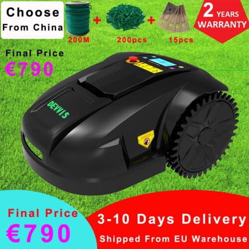 Smartphone APP Contorl Lawn Robot Mower E1800T Cordless Lawn Mower Robot With 6.6AH Li-ion Battery+200m Wire+200pcs Pegs