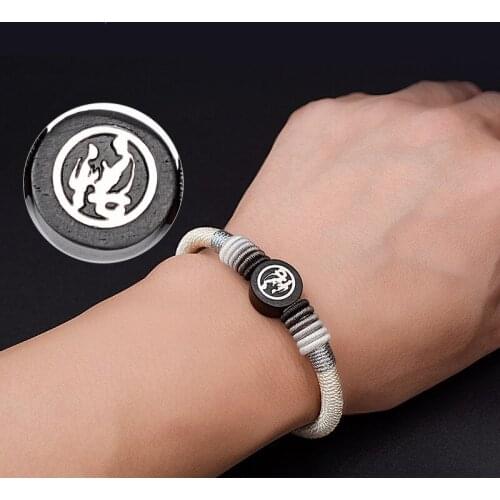 BOEYCJR Sandalwood Bangles & Bracelets Fashion Jewelry Handmade Parachute cord Braided Rope Bracelet for Men or Women