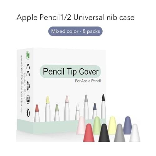 Pencil Tip Cover For Apple Pencil 2nd 1st Generation Mute Silicone Nib Case For Pencil Cover Skin Screen Protector For iPad Pro
