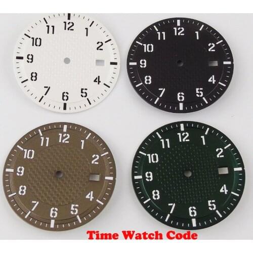 34mm sterile watch dial Luminous marks Fit NH35 NH36 Automatic movement luminous