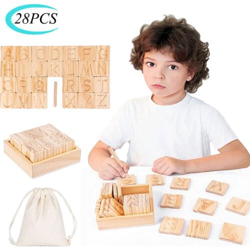 Preschool Education Letter Graphics Double-Sided Groove Board Educational Toys Letter Graphics Track Copy Learning Writing Board