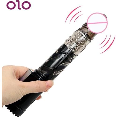 OLO Dildo Vibrators Powerful G Spot Massage Clitoris Stimulator 360 Degree Rotation Sex Toys for Woman Waterproof Multispeed