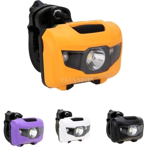 50Pcs/Lot 400LM Bike Front Rear Light Head Tail Taillight LED Bicycle Warning Lights Flashlight For Bike Cycling Accessories