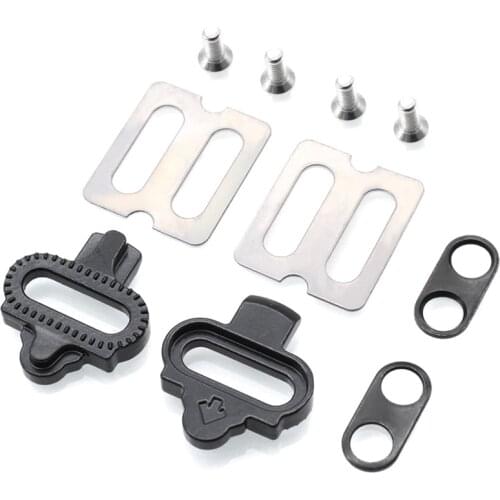 Hot AD-EVERDAWN MTB Mountain Bike Pedals Cleat Bicycle Cleat Set Clip Pedals Plate for Shimano SPD Cycling Accessories