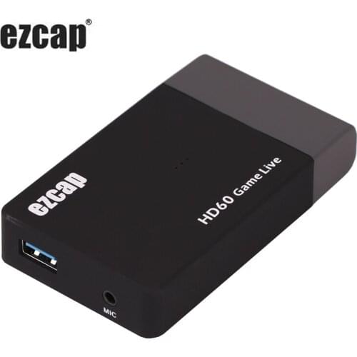 HD 1080P Video Capture Card HDMI To USB 3.0 Type C Game Recording Plate Live Streaming Box Grabber Audio MIC input HDMI Loop Out