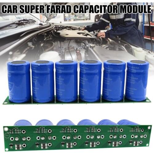 1Set/6Pcs Farad Capacitor 2.7V 500F Super Capacitor with Protection Board UY8