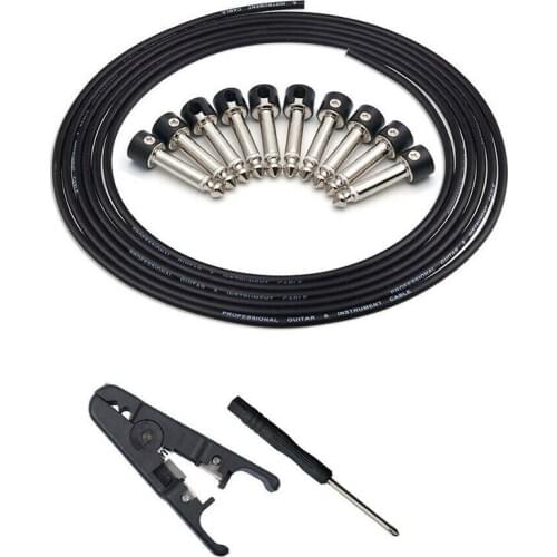 Solderless Connectors Design Guitar Cable Diy Guitar Pedal Patch Cable Kit
