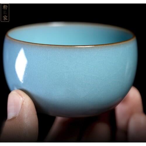 Li Tinghuai your kiln burning ceramic cups with the master sample tea cup cup single cup ruzhou your porcelain piece