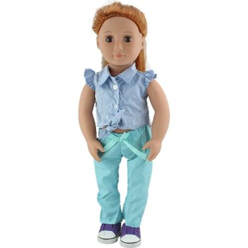 Fashion Arrival Fashion Jean Skirt For 18 inch American Girl Doll Clothes, (Shoes are not included)