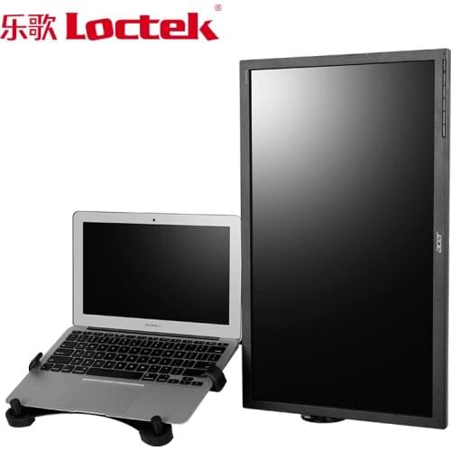 Loctek D1F2 Full Motion Desktop 10"-16" Laptop Mount+10"-27" Monitor Holder Mount LCD Dual Arm Desk Stand Max Support 10kg Each
