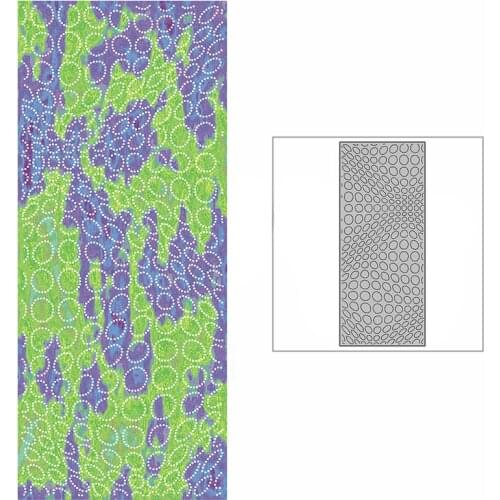 New Slim Spotted Curved Surface Background Plate Craft Embossing Mold 2021 Metal Cutting Dies for Scrapbooking Album Card Making