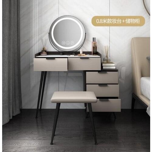 Very simple rock plate dressing table, storage cabinet, one bedroom, modern simplicity, instagram style dressing table