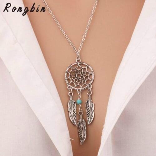 1pc Hot Sale Unique Design Retro Dream Catcher Pendant Faddish Special Chain Necklace Diverse Styles Fine Jewelry