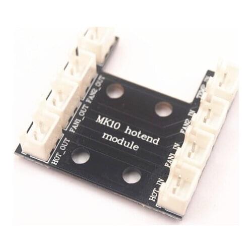 Funssor MK7/MK8/MK9 hotend module board connect to fan heater cartridge thermistor sensor for Reprap i3 3D printer