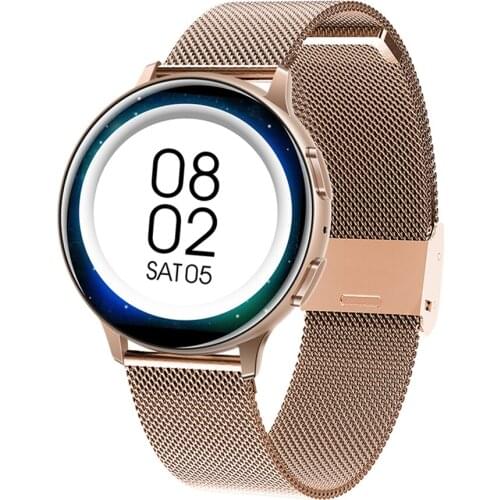 2020 Smart Watch Women Round Screen Bluetooth Call Smartwatch Fitness Tracker Wearable Devices Smart Band Heart Rate Monitor