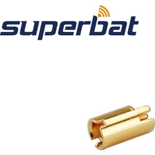 Superbat MCX Edge Mount Jack Antenna RF Coaxial Connector Straight Goldplated 50 Ohm