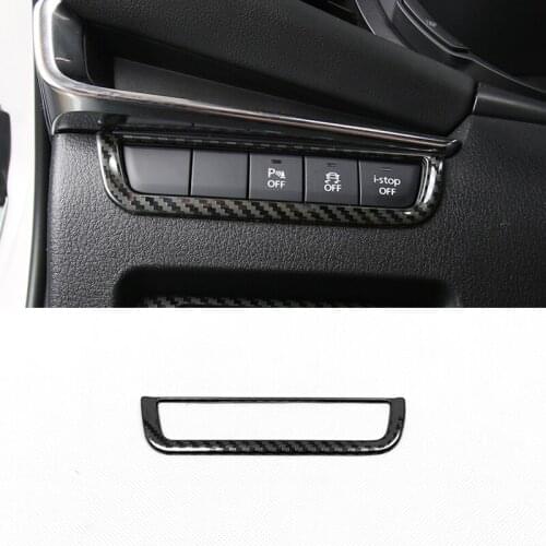 For Mazda 3 2019 2020 Stainless steel Car Headlamps Adjustment Switch Cover Trim Sticker Car Styling Accessories 1pcs
