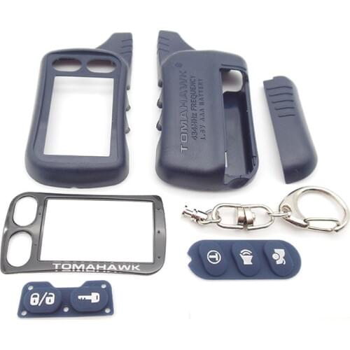 TZ9010 Case Keychain for 2 way Car Alarm System Tomahawk TZ-9010 TZ-9020 TZ9030 key Fob TZ9010 9030 LCD Remote Control