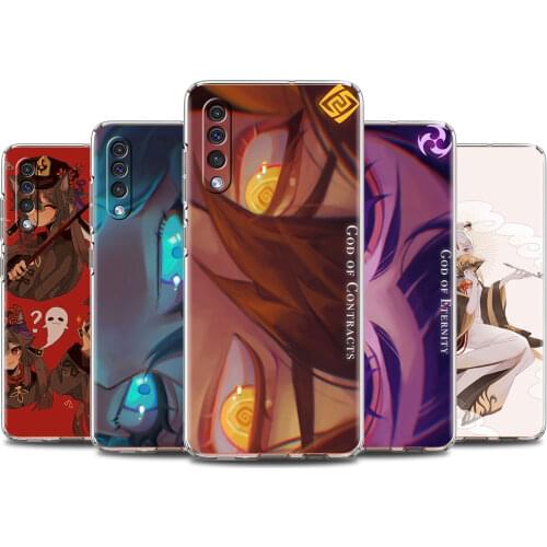 Movil Smartphone Case for Samsung Galaxy A50 A70 A10 A30 A20s A20e M31 Clear Transparent Cover Genshin Impact God of Contracts