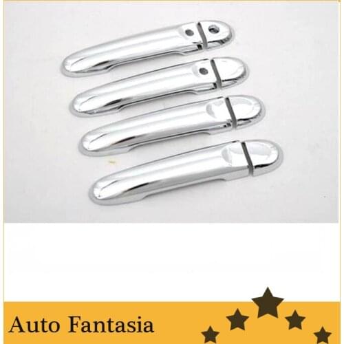 Flexible chrome trim Chrome Door Handle Cover with Keyless Access for Nissan Cube 09-12-Free Shipping