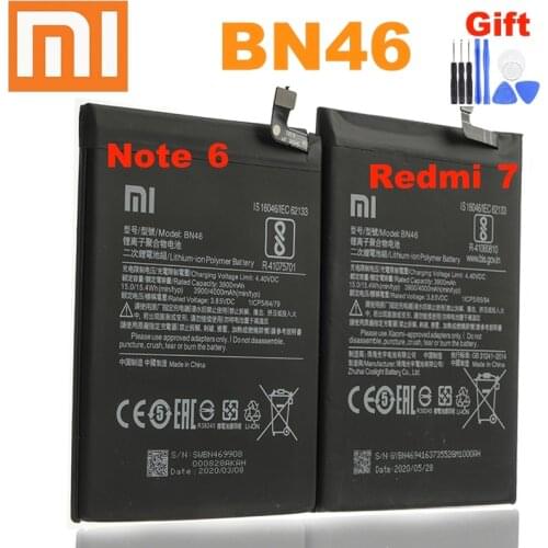 Original Replacement Battery BN46 For Xiaomi Redmi Note8 Note 8T 8 Redmi 7 Redmi7 Note 6 Note6 Genuine Phone Battery 4000mAh