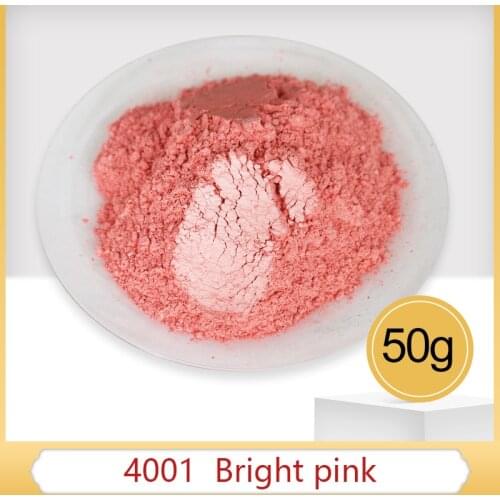 Type 4001 Bright Pink Pearl Powder Pigment Dye Colorant for Nail Decoration Soap Automotive Arts Crafts 50g