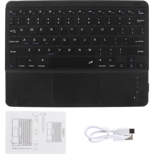 Portable Universal Wireless Keyboard Bluetooth 3.0 Touch Keyboard Rechargeable Type-C Keyboard For Apple Mac Laptop Smartphone