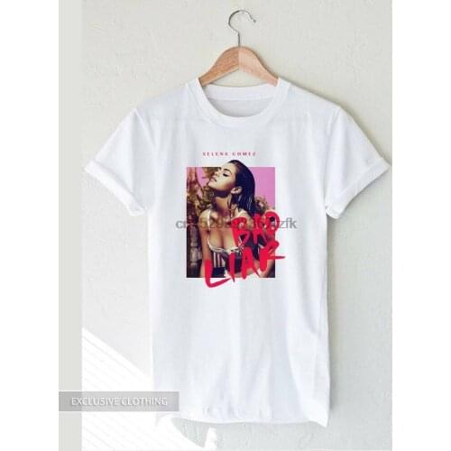 Selena Gomez Bad Liar retro vintage t-shirt UNISEX Cotton White black S-XXL