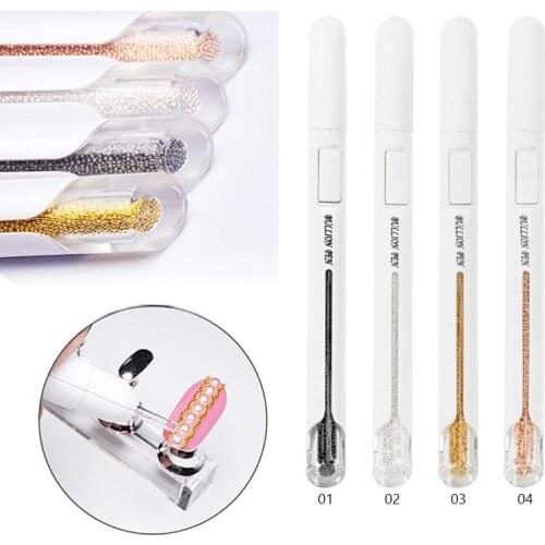 Nail art Bullion Pen Steel Pen Tool Pick Up Small Ball Caviar Diameter Steel Beads Accessories Dotting Tool