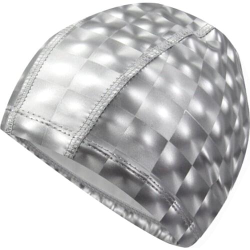 Swimming Cap Pearl Swimming Hat Cap PU Men Women High Elasticity Swim Hat Fashion Shower Tab Waterproof Pool