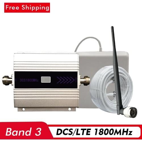60dB LCD Display 2G 4G Signal Booster DCS LTE 1800mhz (LTE Band 3) Mobile Signal Repeater 4G Network Cell Phone Signal Amplifier