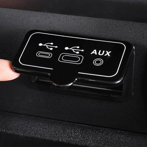 Car Rear USB Protective Cover Protective for Nissan Teana Altima 2019 2020 2021 Interior Accessories