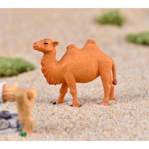 ZOCDOU 1 Piece Desert Camel Animal Arts Crafts Ornament Miniatures India Australia Horse Statue Figurine Figure