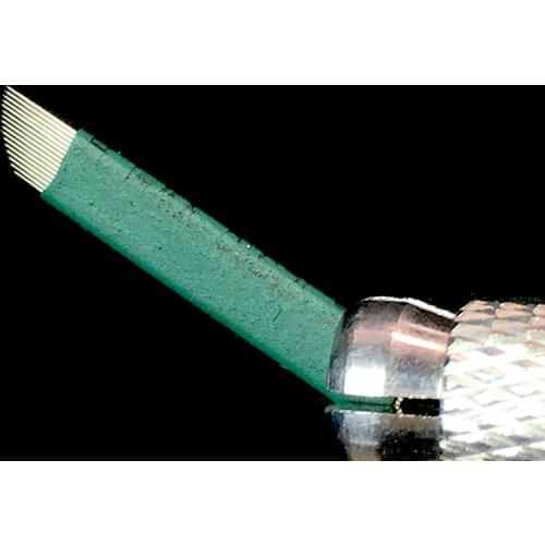100 Pcs 16 Pin Flex Eyebrow Tattoo Superior Microblading Blades Needles By Free Shipping