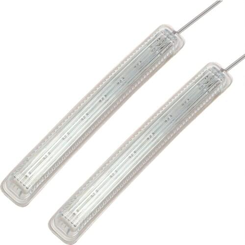 2PCS LED Car Light Source Yellow Soft 8 SMD Amber Indicator Lamp Flashing Auto Rearview Mirror FPC Turn Signal Light