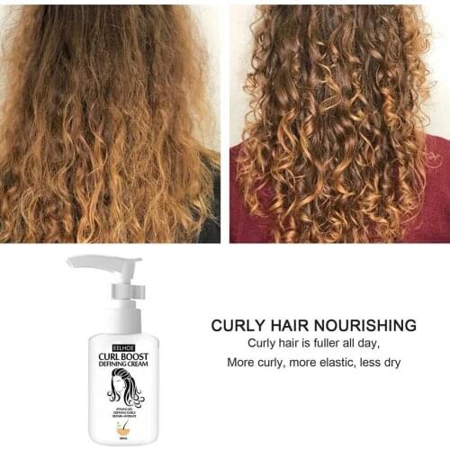 60ml Curl Boost Defining Cream Perfect Curls Hair Booster Instant Setting Cream Frizz Control Effect Cream Hair Drying Styl N8A6