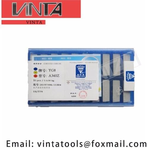Free shipping high quality 10pcs/lots A340Z YG6/ YG8/ YW1/ YW2/ YT5/ YT14/ YT15 cnc caibide welding inserts