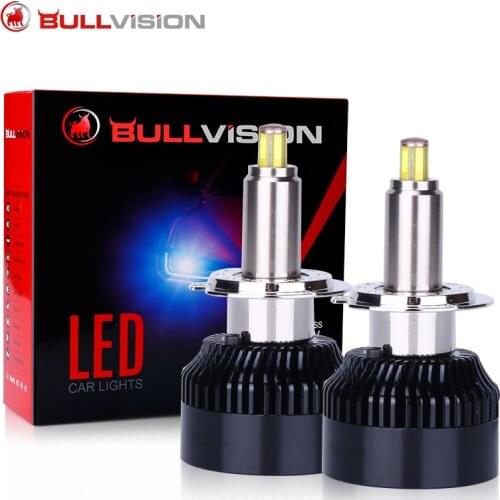 Bullvision 25000LM 360 led h7 Canbus 6000K White 90W No Error H1 H11 9012 HIR2 HB4 HB3 Led Headlamp kit CSP Moto Fog Light XQ