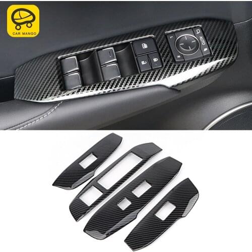 CarManGo For Lexus NX 200 300 300h 2014-2020 Car Accessories Window Panel Lift Button Switch Cover Trim Frame Sticker Decoration