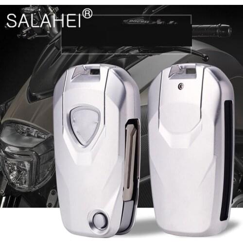 Aluminum Alloy Key Cover Smart Remote Control Motorcycle Key Case Holder For Ducati MTS1200 Xdiiavel 2016 2017 2018 Accessories
