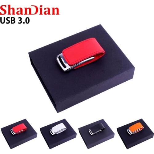 Colored leather 3.0 usb flash drives custom LOGO high-speed flash memory Stick 4GB 8GB 16GB 32GB 64GB 128GB Real Capacity U Disk