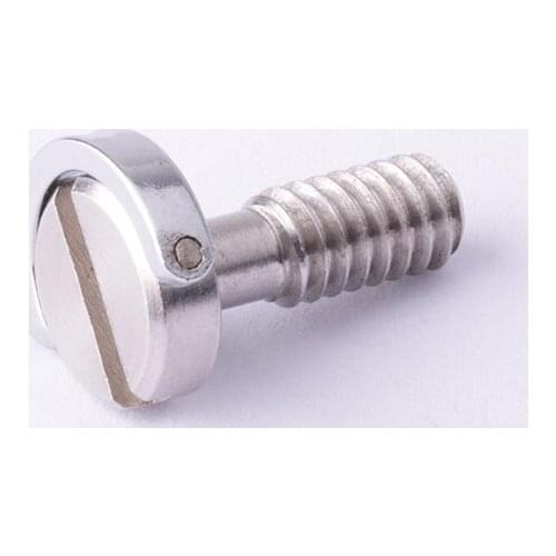 Long 1/4" D-Ring Screw Stainless Steel For Camera Tripod Quick Release Plate Silver 46