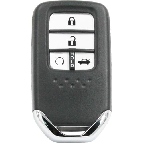For Honda Accord 4 Buttons Car Keyless Smart Key Keyless Go Remote Key with 4A Chip 434Mhz with Logo and Blade