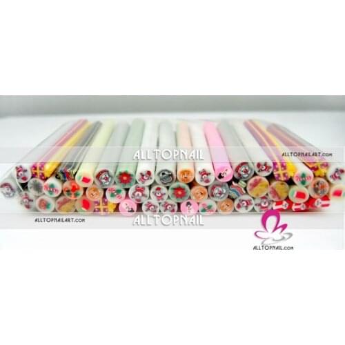 DHL Free Shipping - 2500pcs Nail Decoration Fruit Canes 5mm Nail Art Fruit Sticker A_Grade Polymer Clay Nail Art Cane