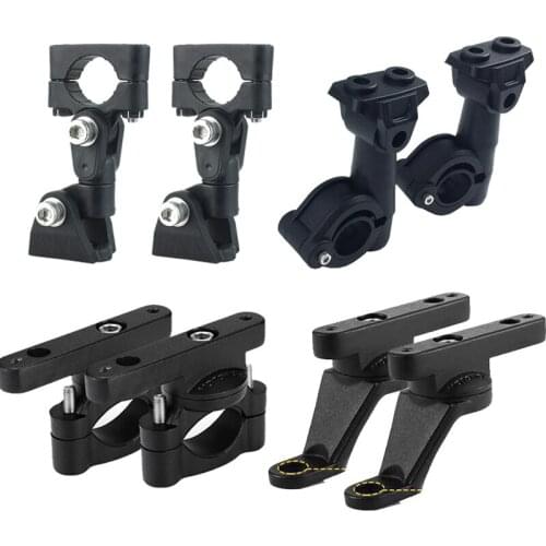 1 pair Motorcycle Headlight spotlight Bracket Fog Lamp Supporter for 17-27mm Bar Universal Motorcycle Front Head Light stand