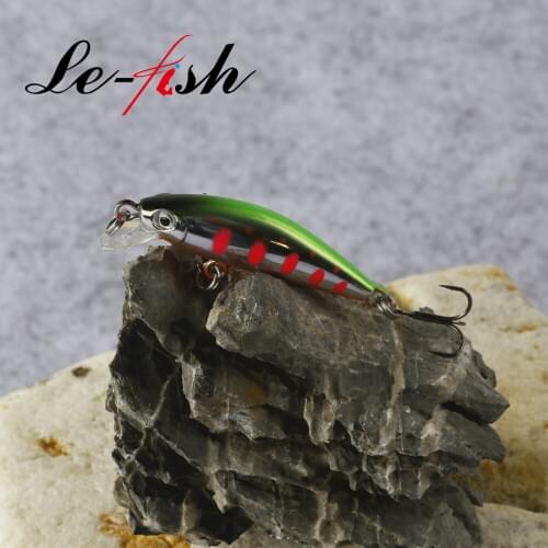 Le fish 40mm 2.7g Small Minnow Hard Fishing Baits Sinking Wobbler Carp Bass Isca Artificial Pesca Leur SwimBait Fishing Tackle